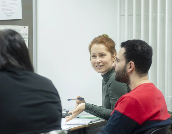 Students in discussion during a humanities class at Glasgow Kelvin College, sharing ideas and taking notes. Students in discussion during a humanities class at Glasgow Kelvin College, sharing ideas and taking notes.